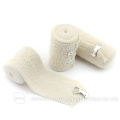 natural or bleached white Spandex crepe elastic bandage